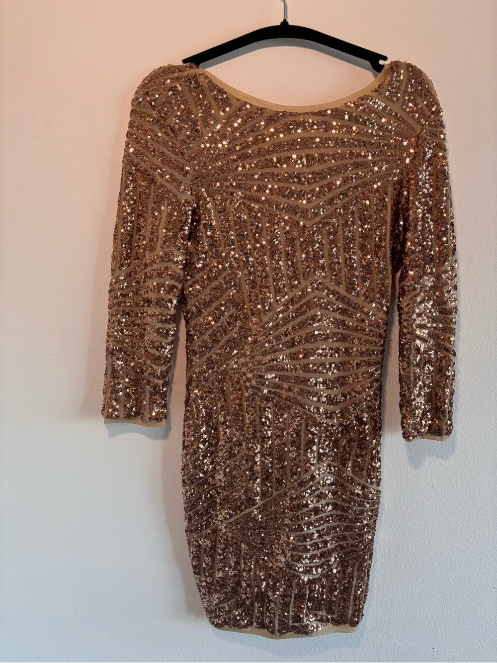 Forever 21 Gold Sequin Bodycon Mini Dress